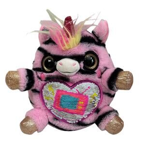 Rainbowcorn Wild Heart Surprise TV Unicorn Zebra Flippy Sequin Stuffed Animal